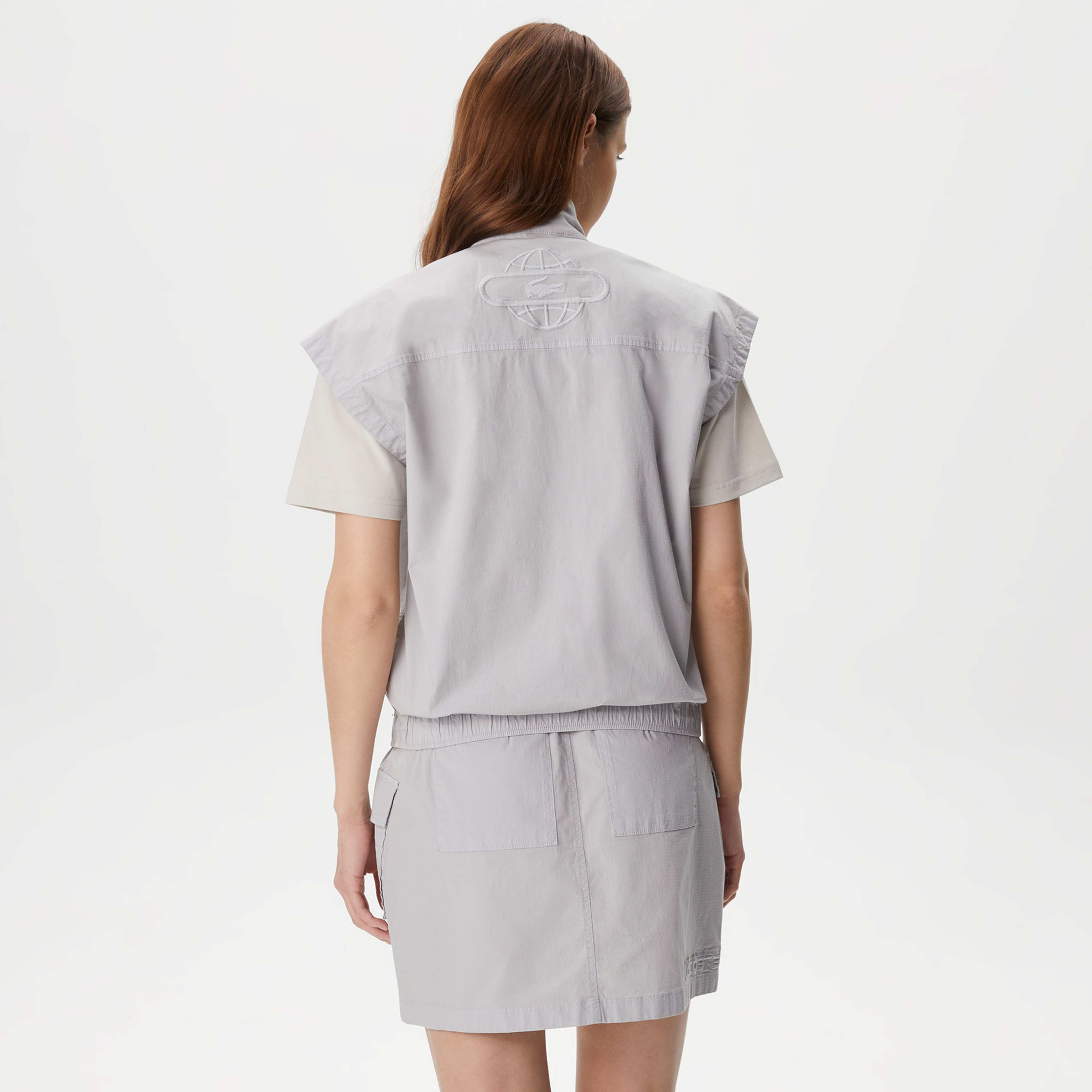 Lacoste X House of SuperStep Kadın Gri Yelek