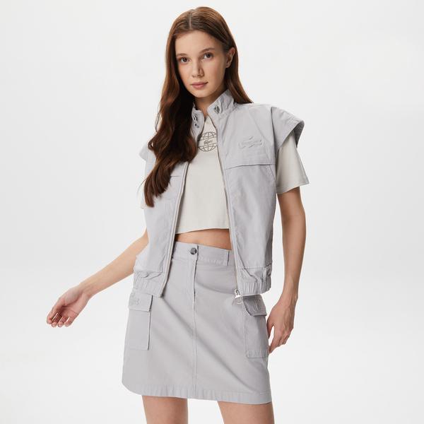 Lacoste X House of SuperStep Kadın Gri Yelek