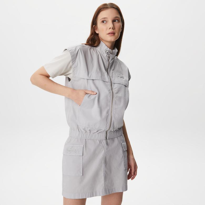 Lacoste X House of SuperStep Kadın Gri Yelek