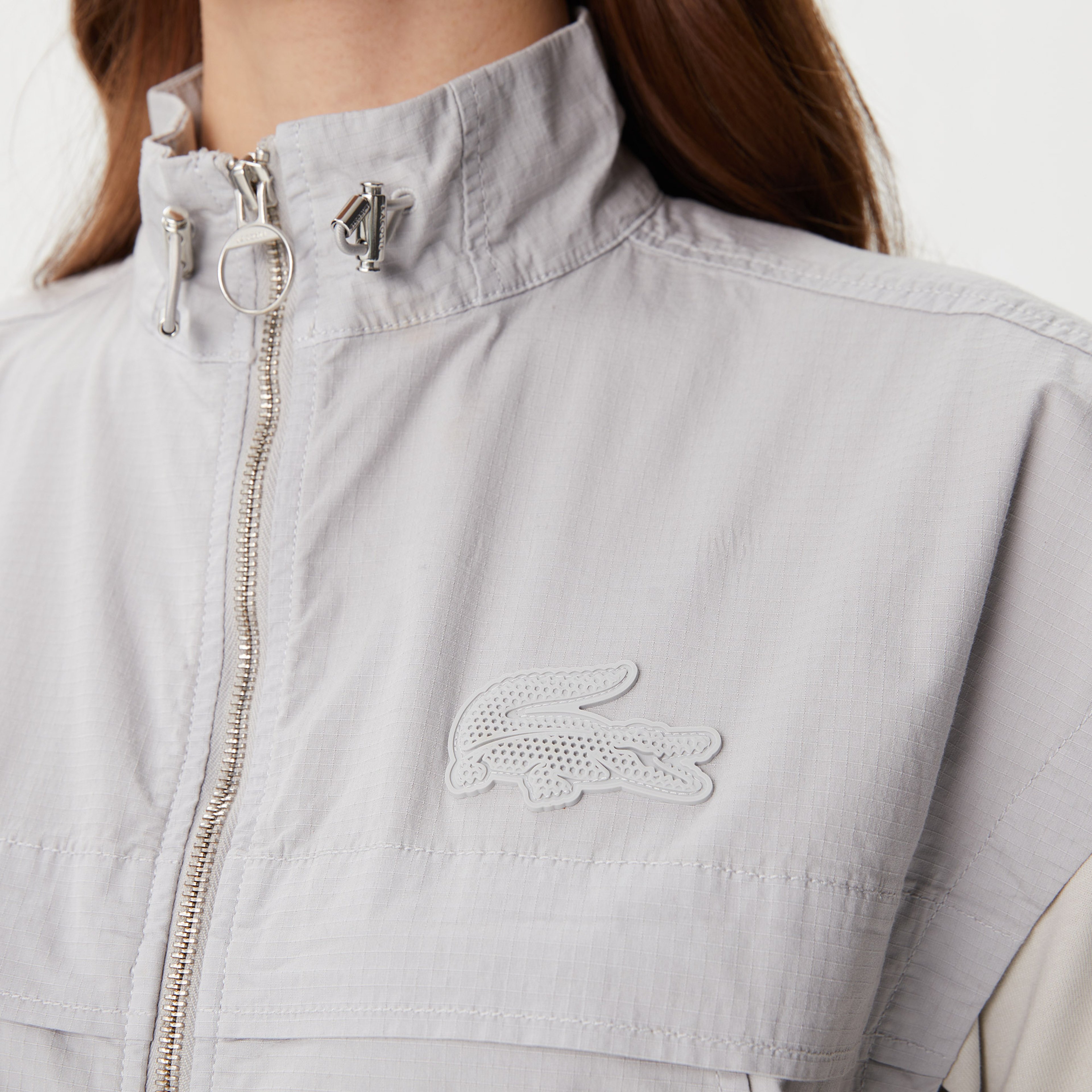 Lacoste X House of SuperStep Kadın Gri Yelek