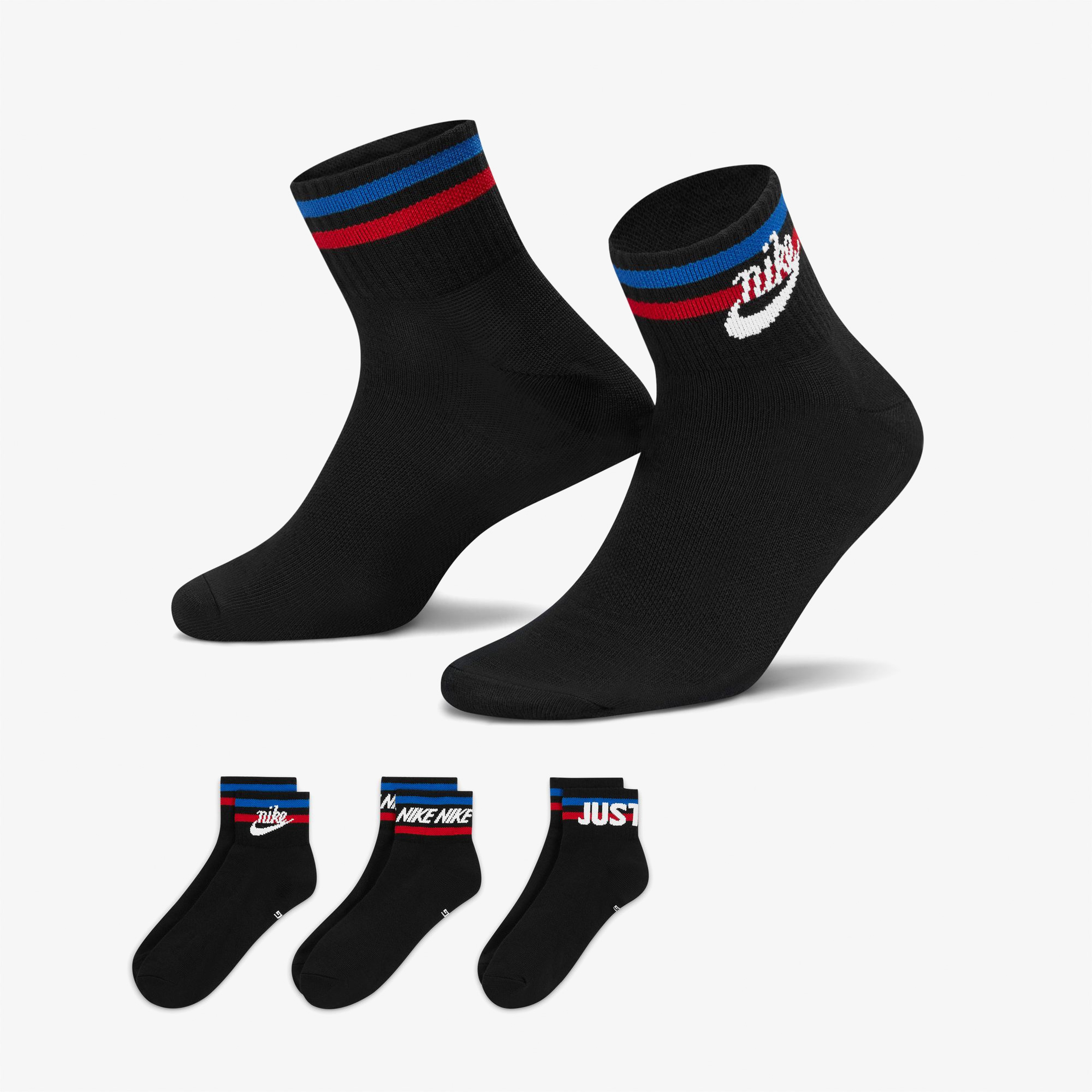 Nike Sportswear Everyday Essential Unisex Siyah Çorap