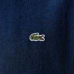 Erkek Regular Fit Keten Lacivert Gömlek