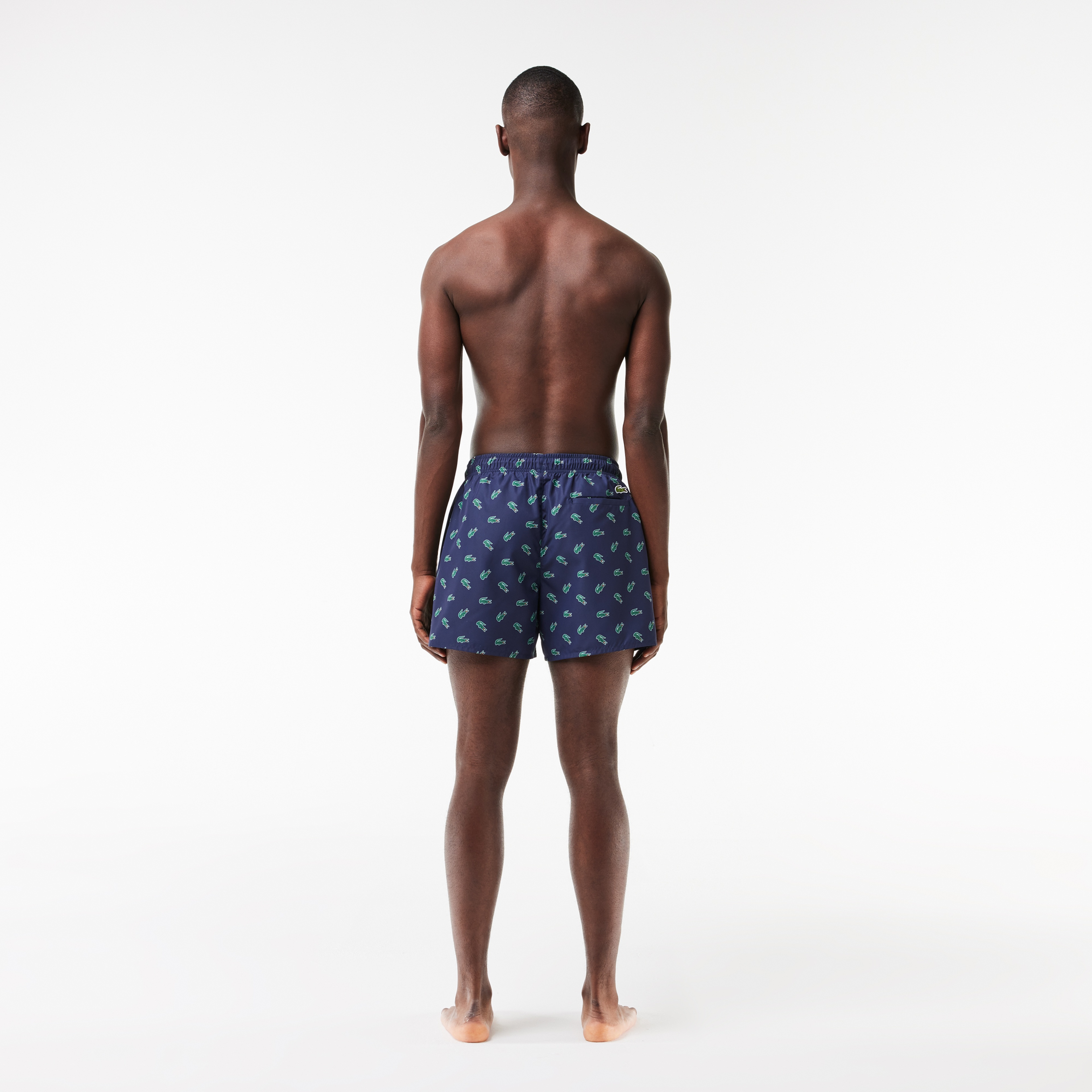 Erkek Desenli Lacivert Mayo