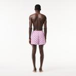 Erkek Desenli Pembe Mayo Şort