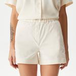 Kadın Regular Fit Beyaz Şort