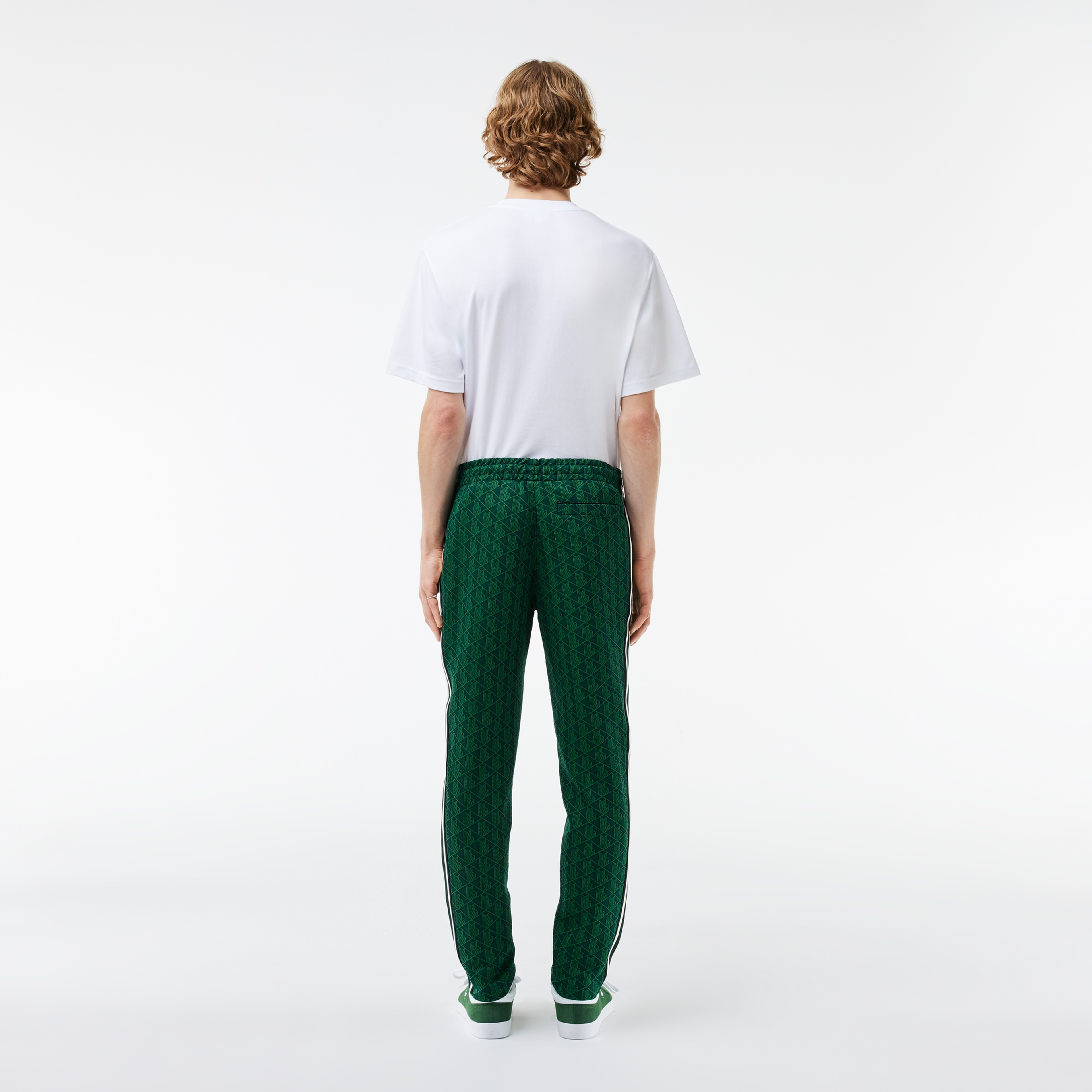 Lacoste Erkek Regular Fit Monogram Yeşil Eşofman Altı