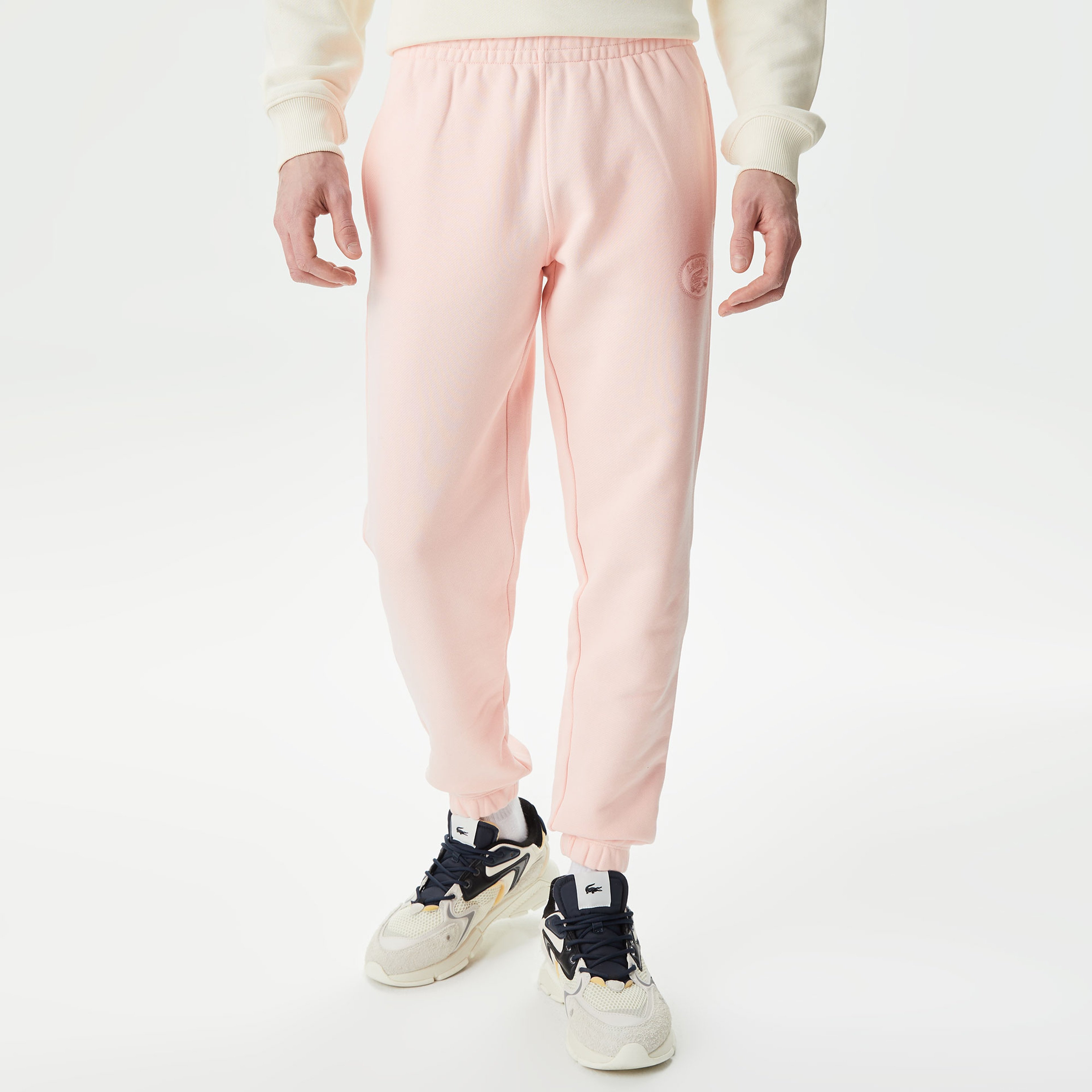 Lacoste Embroidered Kadın Pembe Eşofman Altı