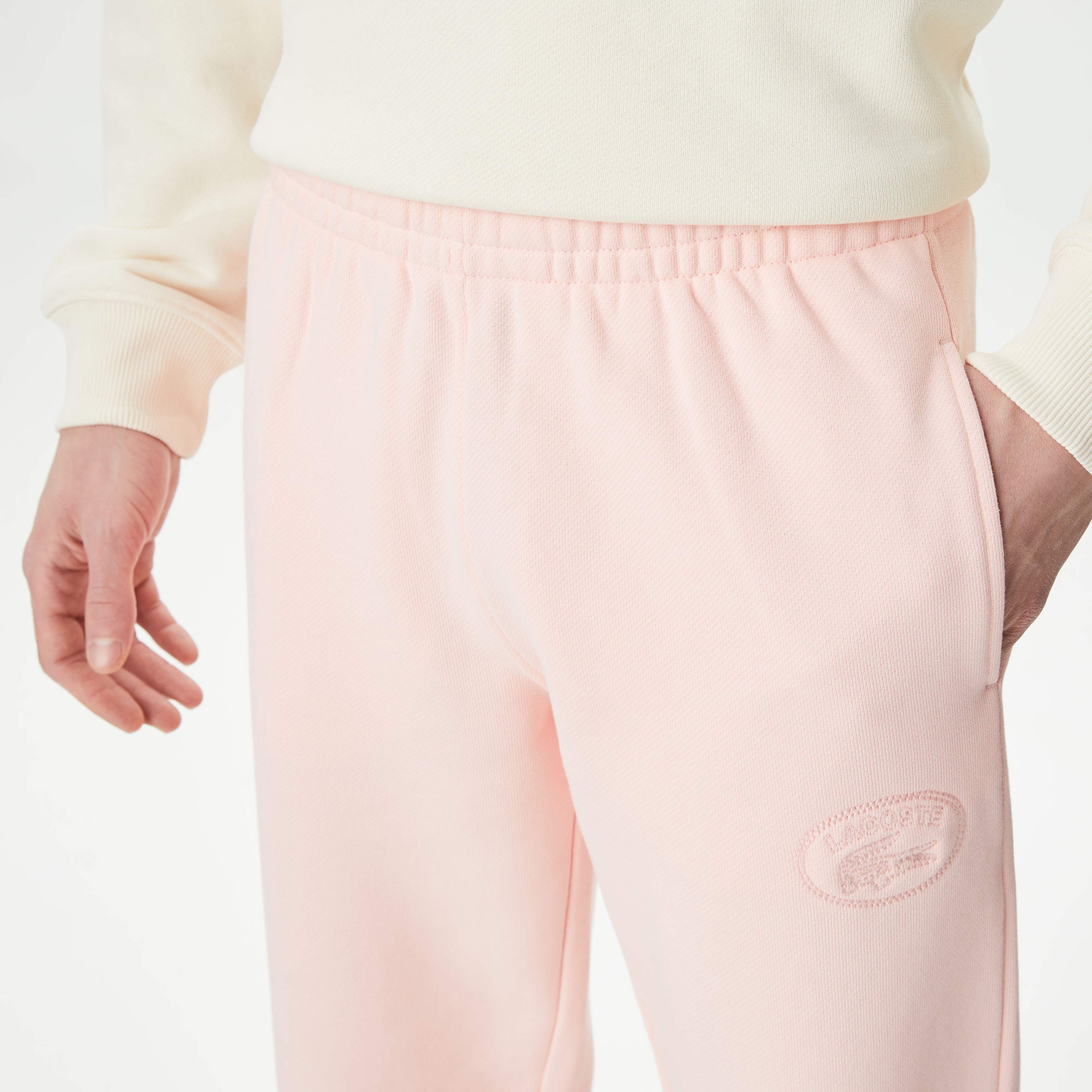 Lacoste Embroidered Kadın Pembe Eşofman Altı
