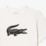 Erkek Regular Fit Bisiklet Yaka Baskılı Beyaz T-Shirt