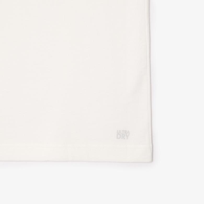 Erkek Regular Fit Bisiklet Yaka Baskılı Beyaz T-Shirt