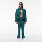 Unisex Regular Fit Fermuarlı Desenli Renkli Sweatshirt