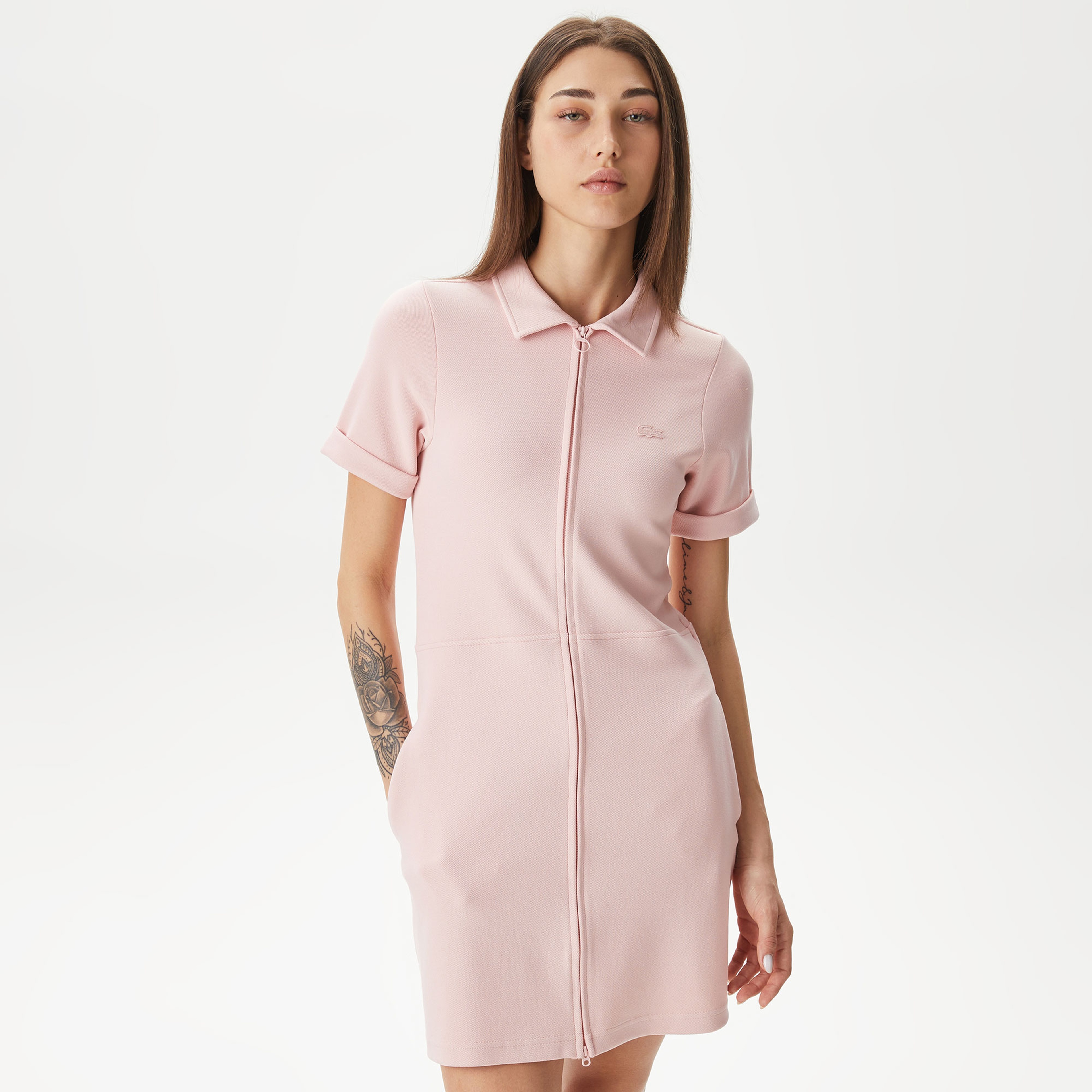 Kadın Straight Fit Pembe Elbise