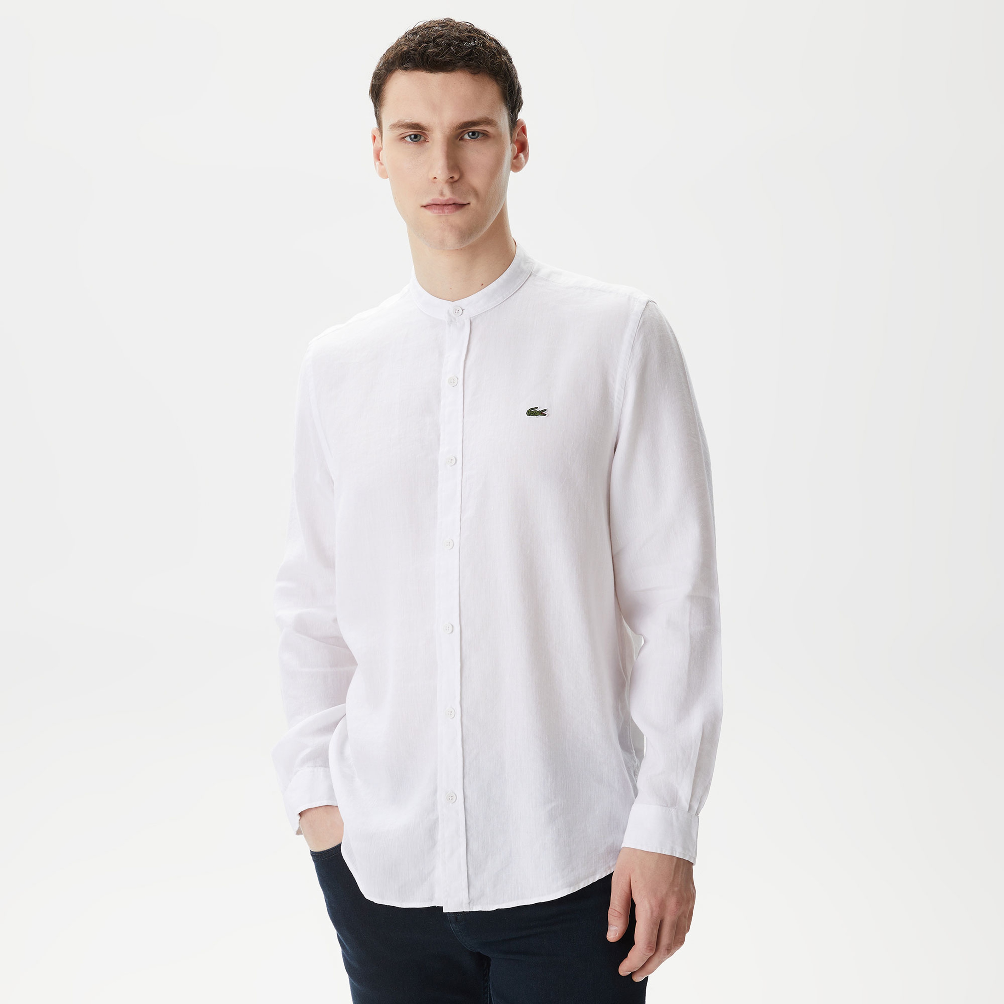 Erkek Regular Fit Beyaz Gömlek