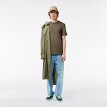 Erkek Regular Fit Bisiklet Yaka Haki T-Shirt