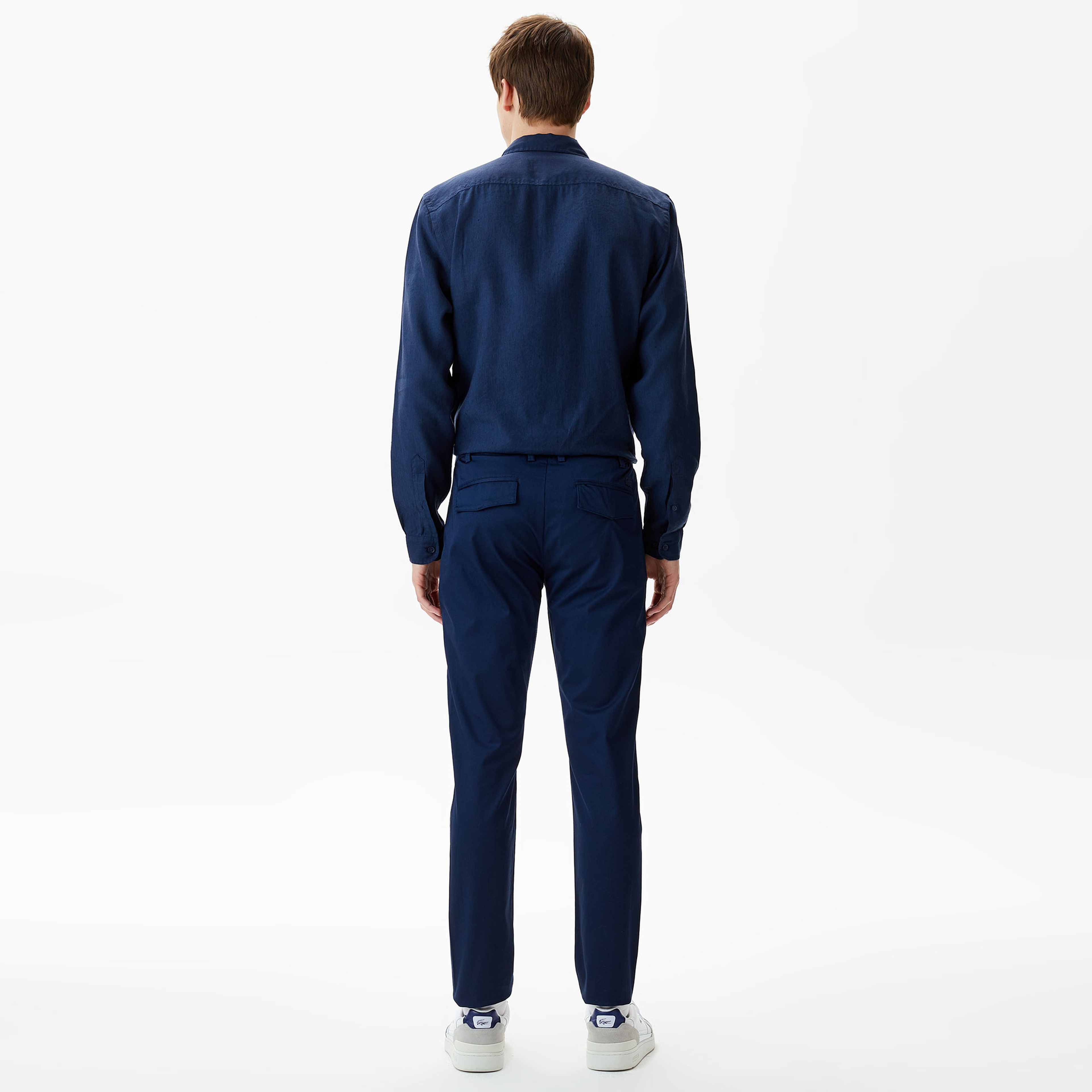 Erkek Tapered Fit Chino Lacivert Pantolon