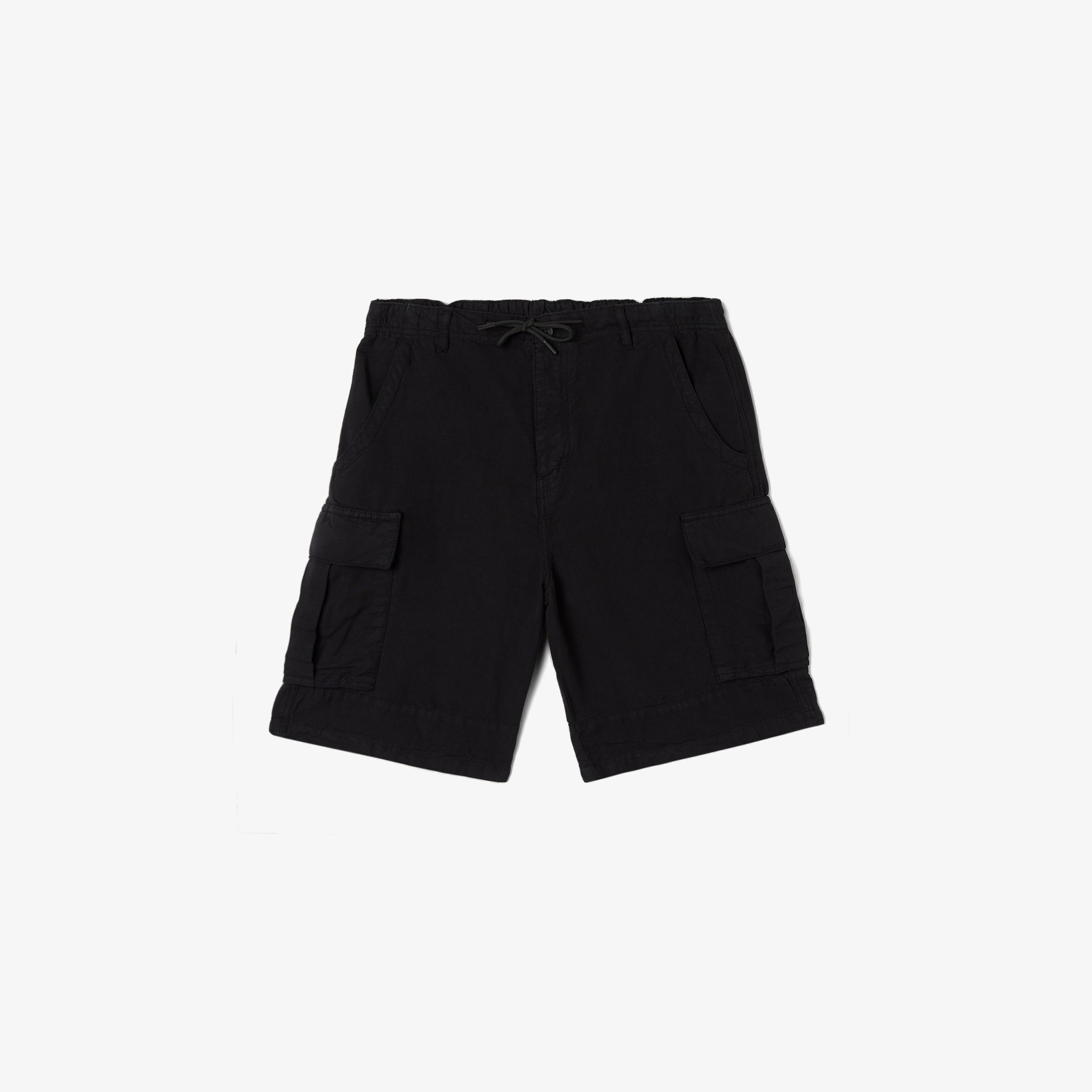 Erkek Relaxed Fit Siyah Bermuda