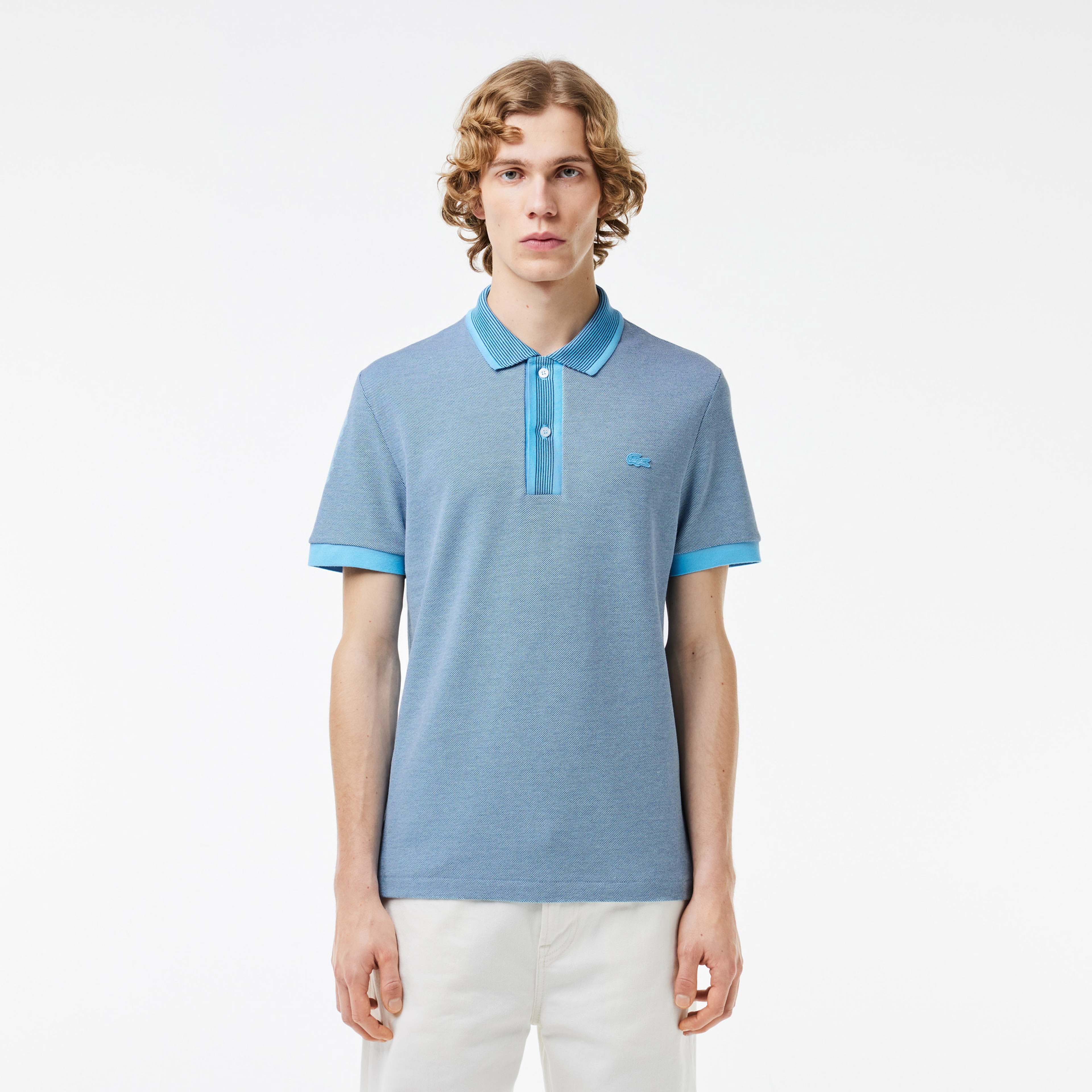 Erkek Regular Fit Mavi Polo