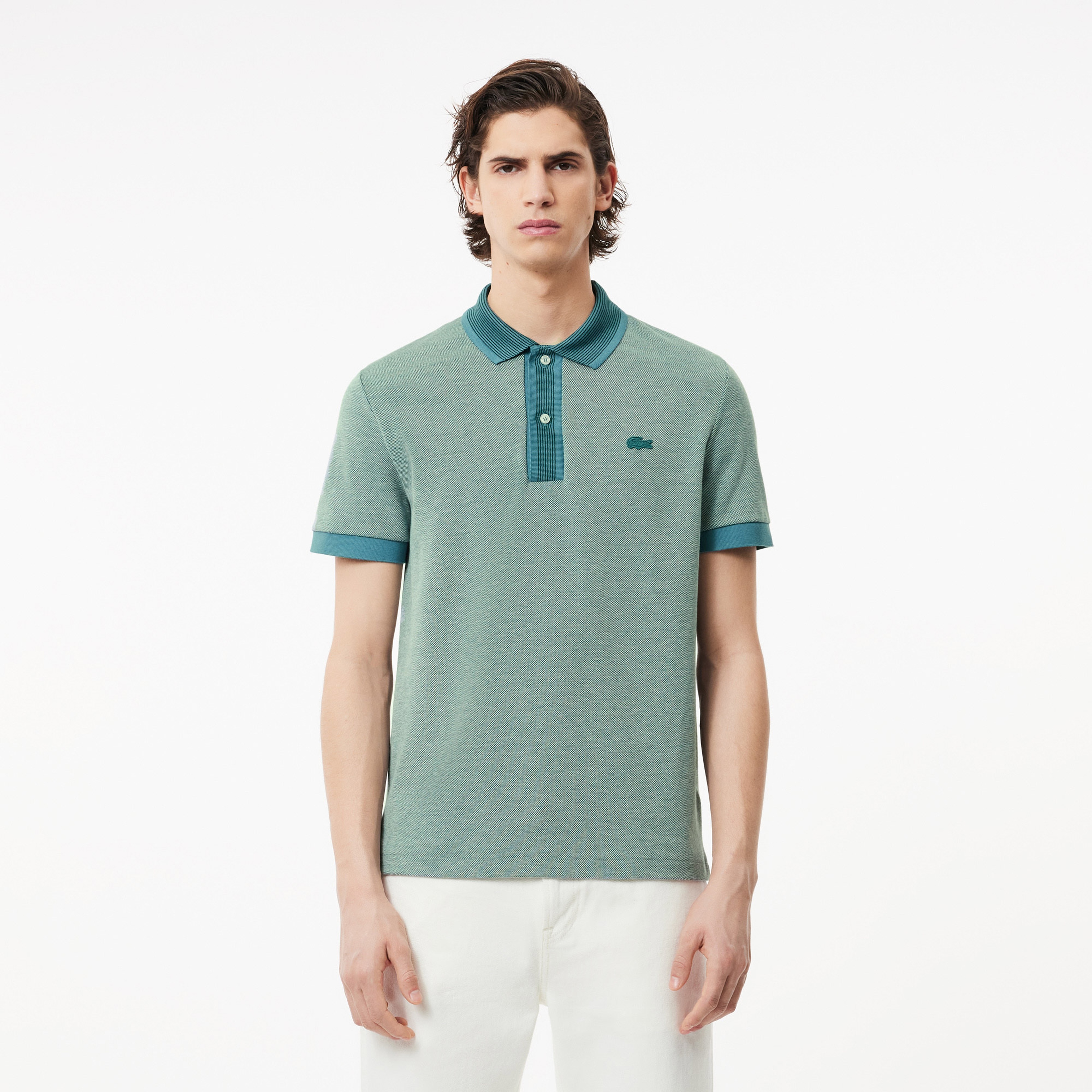 Erkek Regular Fit Yeşil Polo