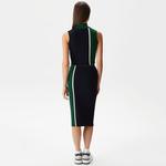 Kadın Slim Fit Renk Bloklu Lacivert Etek