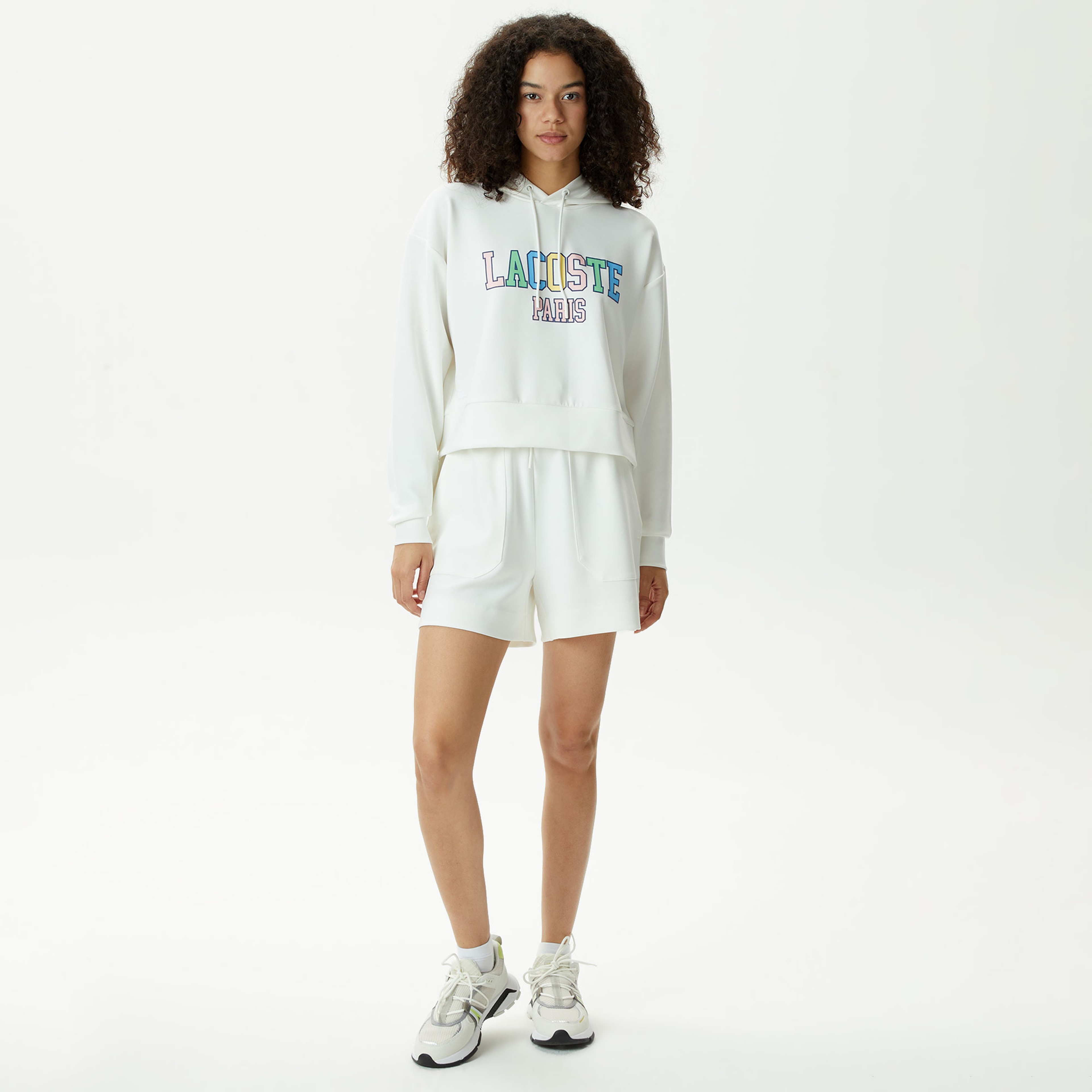 Kadın Regular Fit Beyaz Şort