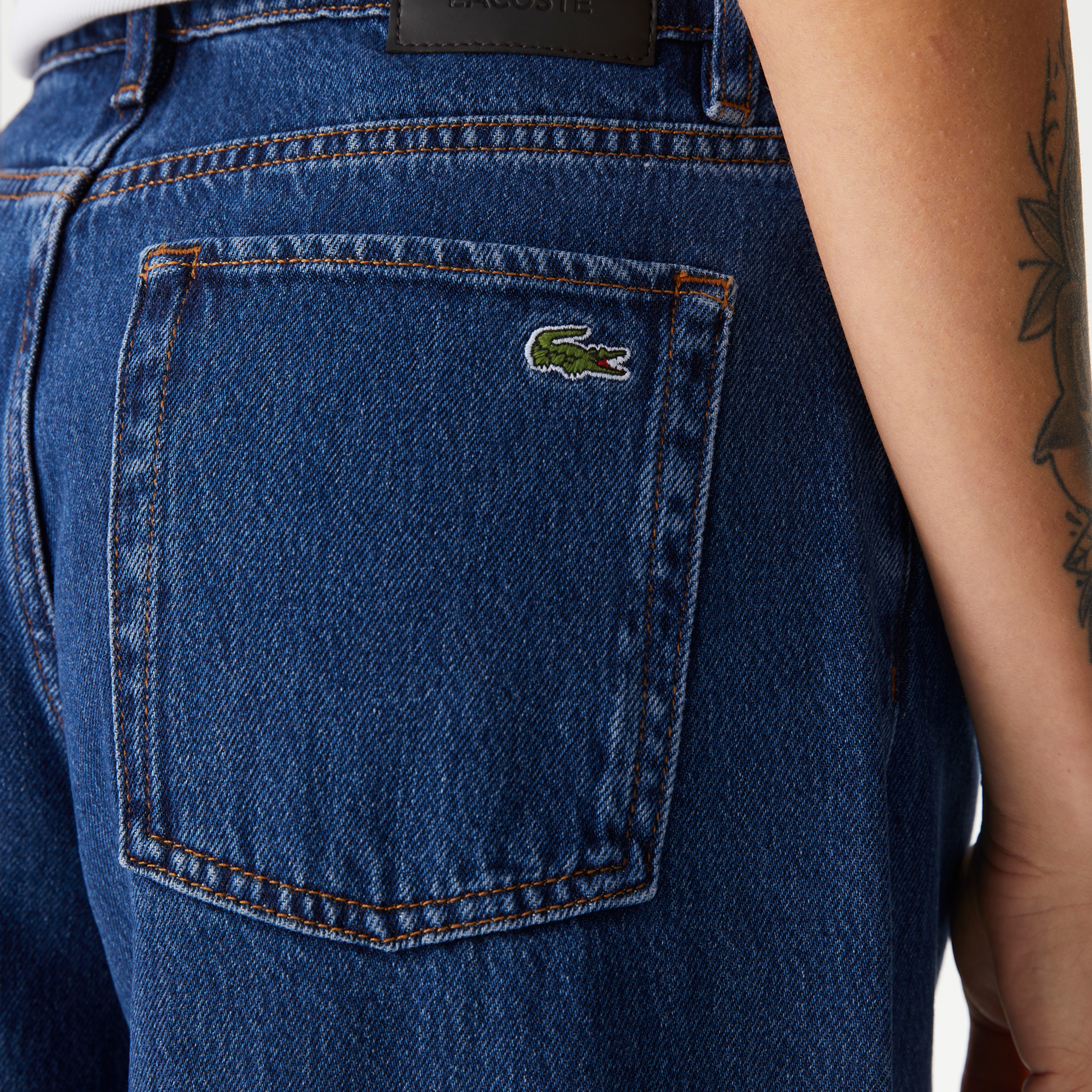 Kadın Relaxed Fit Lacivert Jean Pantolon