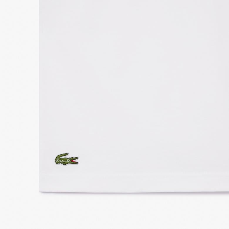 Unisex Relax Fit Bisiklet Yaka Baskılı Beyaz T-Shirt