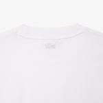 Erkek Oversize Fit Bisiklet Yaka Beyaz T-Shirt