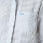 Kadın Relaxed Fit Çizgili Mavi Gömlek