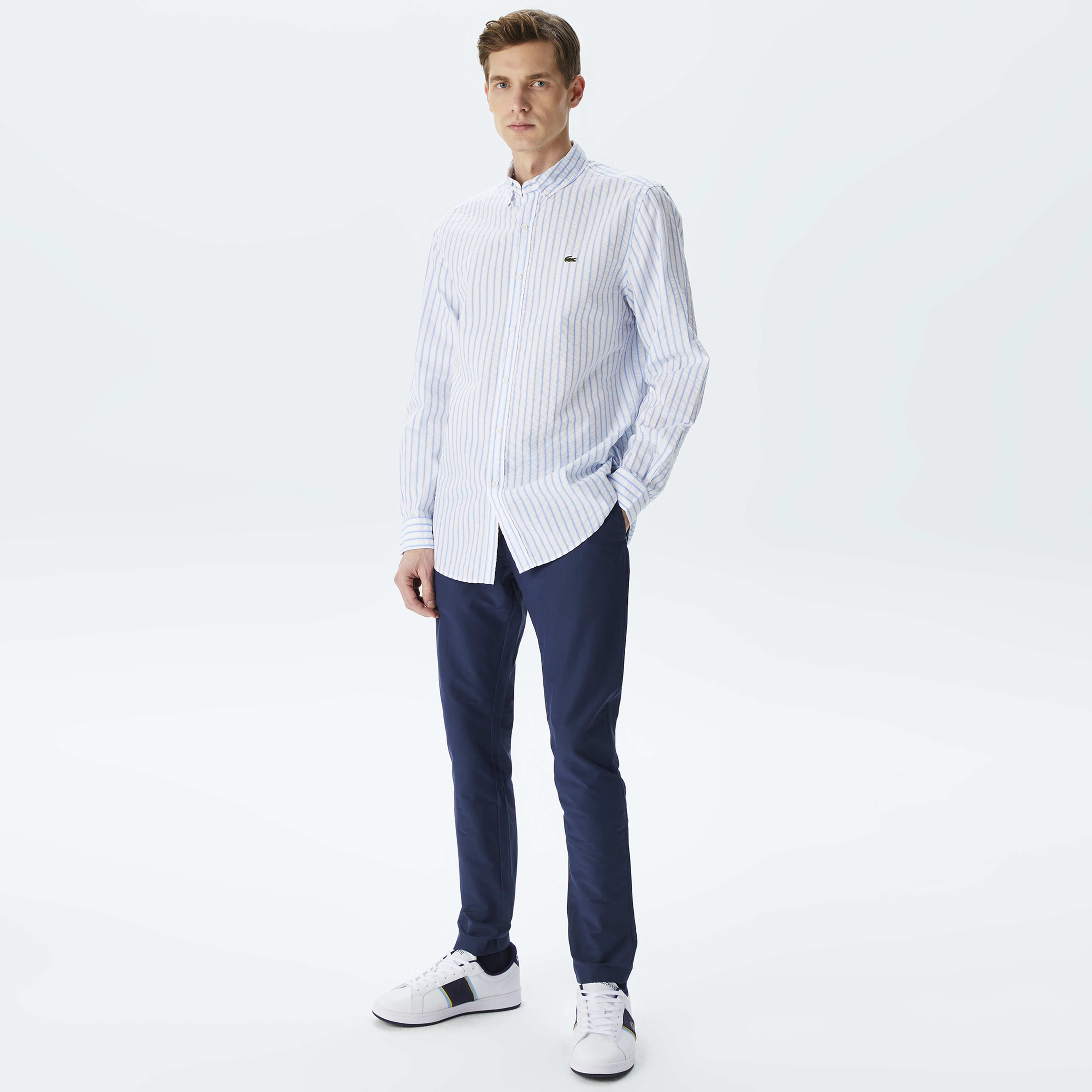 Erkek Tapered Fit Lacivert Pantolon