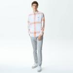 Erkek Regular Fit Ekose Turuncu Gömlek