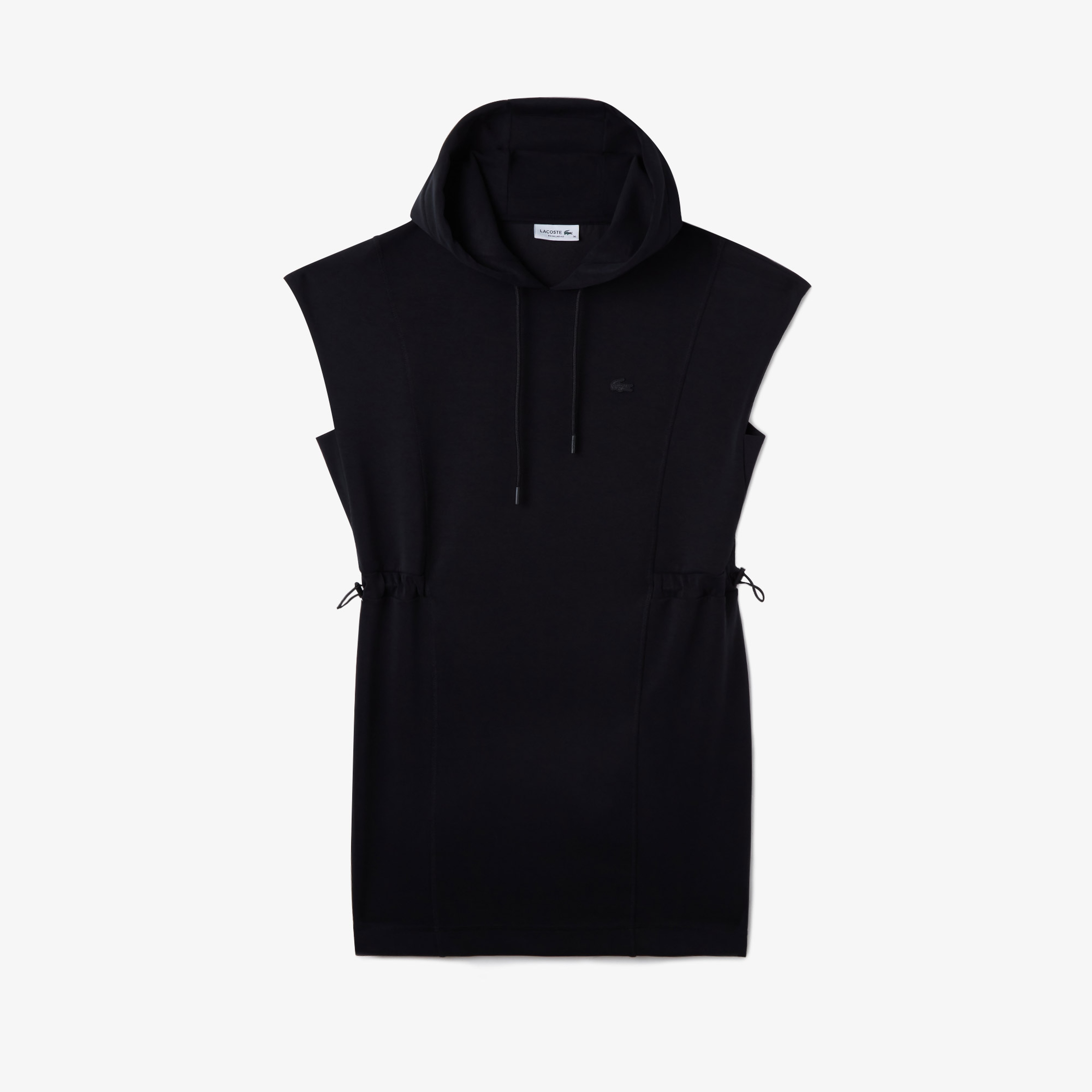 Kadın Straight Fit Kapüşonlu Siyah Elbise