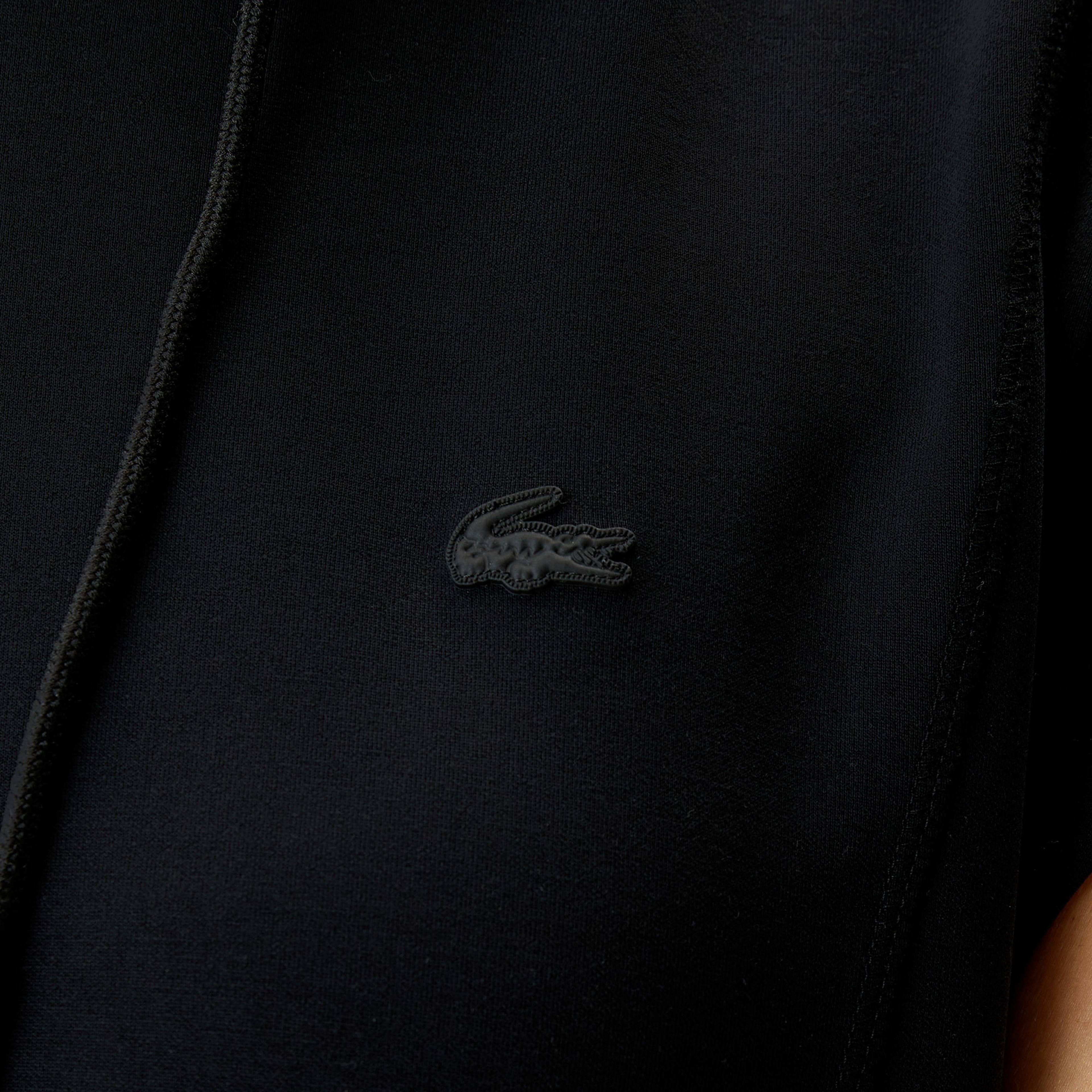 Kadın Straight Fit Kapüşonlu Siyah Elbise