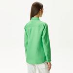 Kadın Keten Yeşil Gömlek