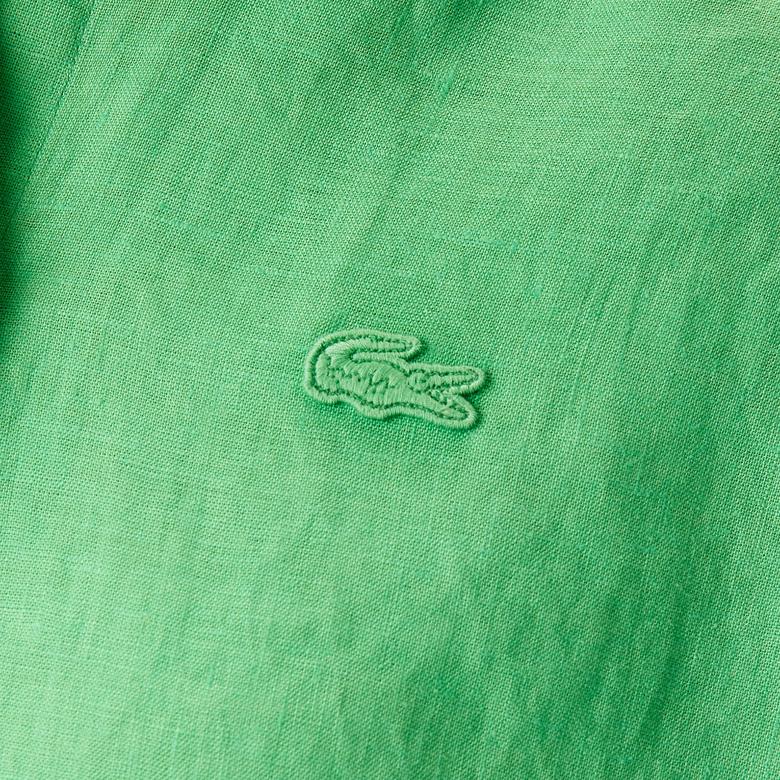 Kadın Keten Yeşil Gömlek