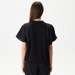 Kadın Loose Fit Bisiklet Yaka Siyah T-Shirt