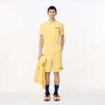 Erkek Regular Fit Baskılı Sarı Polo