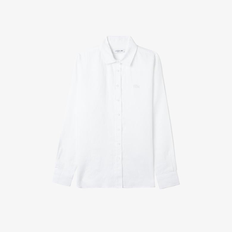 Kadın Relaxed Fit Beyaz Gömlek