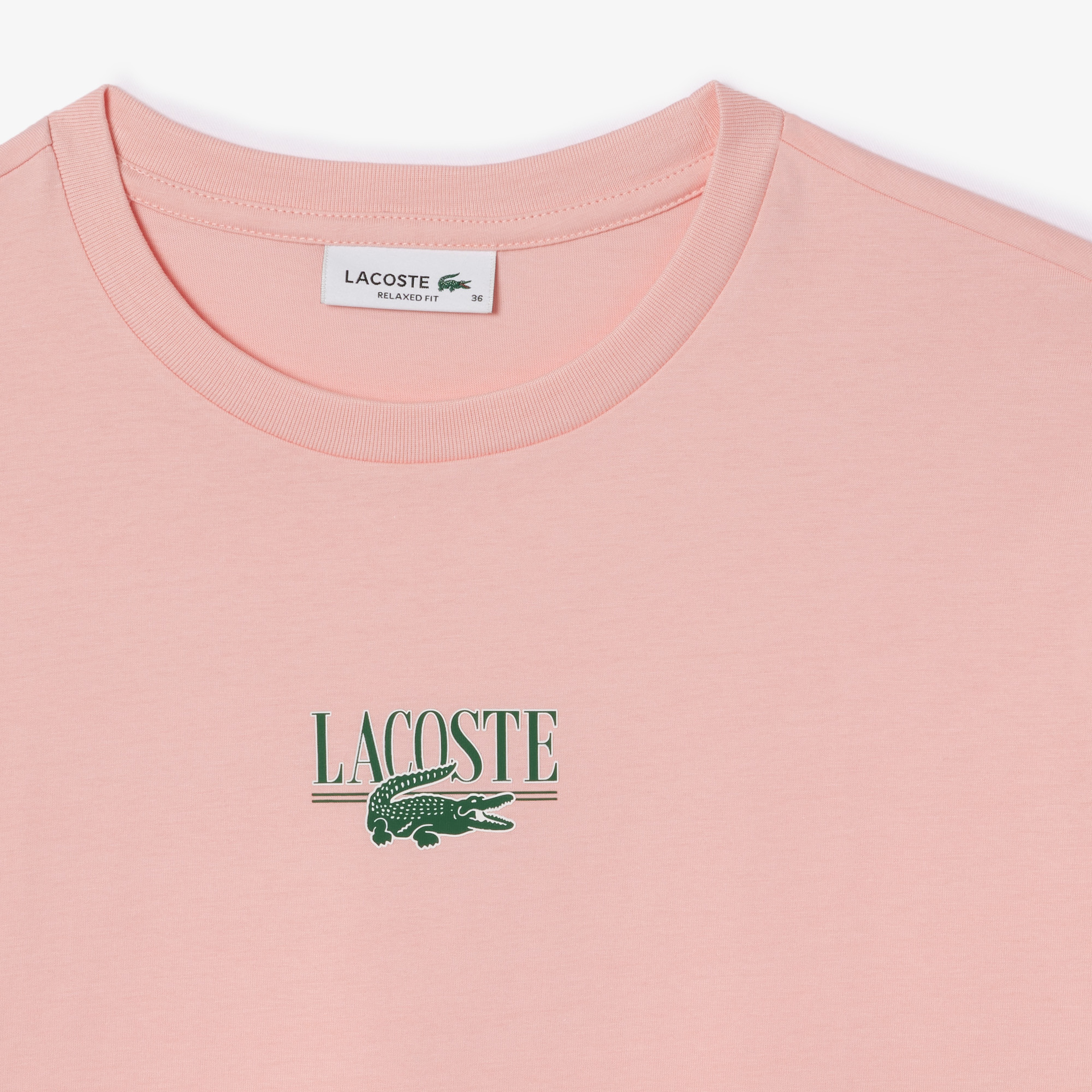 Kadın Relaxed Fit Bisiklet Yaka Baskılı Pembe T-Shirt