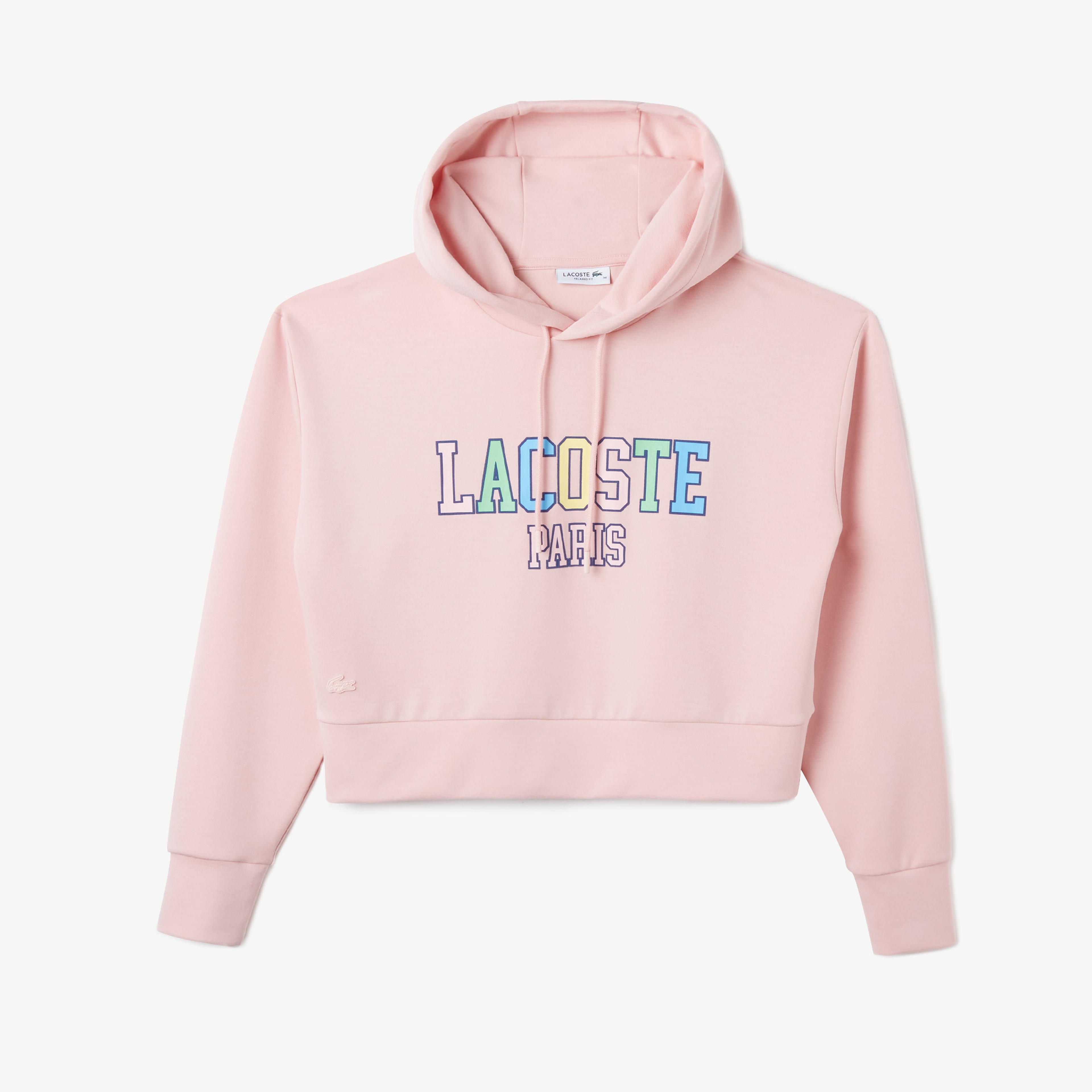 Kadın Relaxed Fit Kapüşonlu Baskılı Pembe Sweatshirt