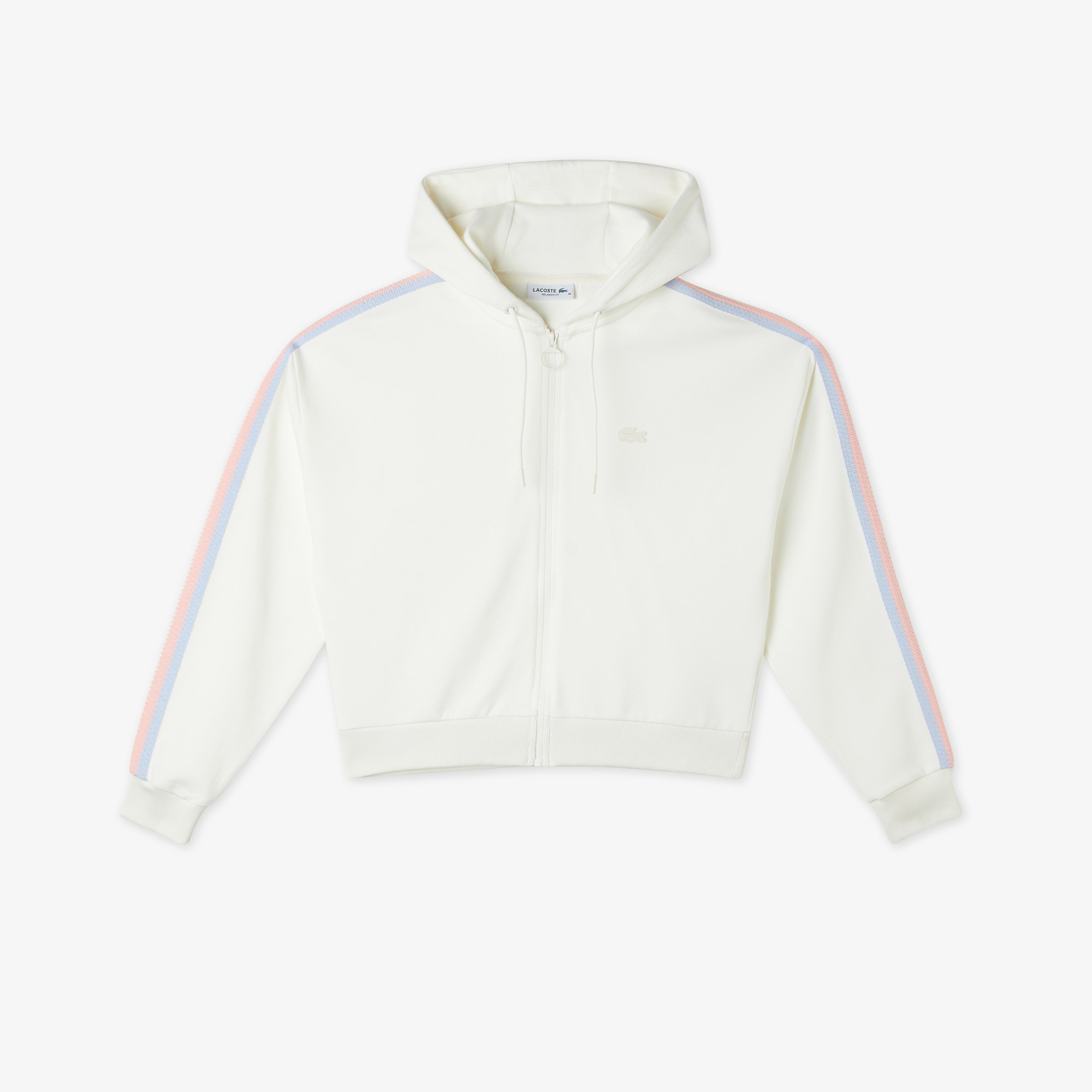 Kadın Relaxed Fit Kapüşonlu Beyaz Sweatshirt