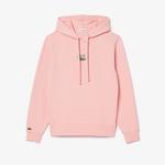 Kadın Polo Yaka Pembe Sweatshirt