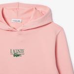 Kadın Polo Yaka Pembe Sweatshirt