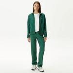 Kadın Regular Fit Fermuarlı Yeşil Sweatshirt