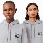 Unisex Relaxed Fit Kapüşonlu Gri Sweatshirt