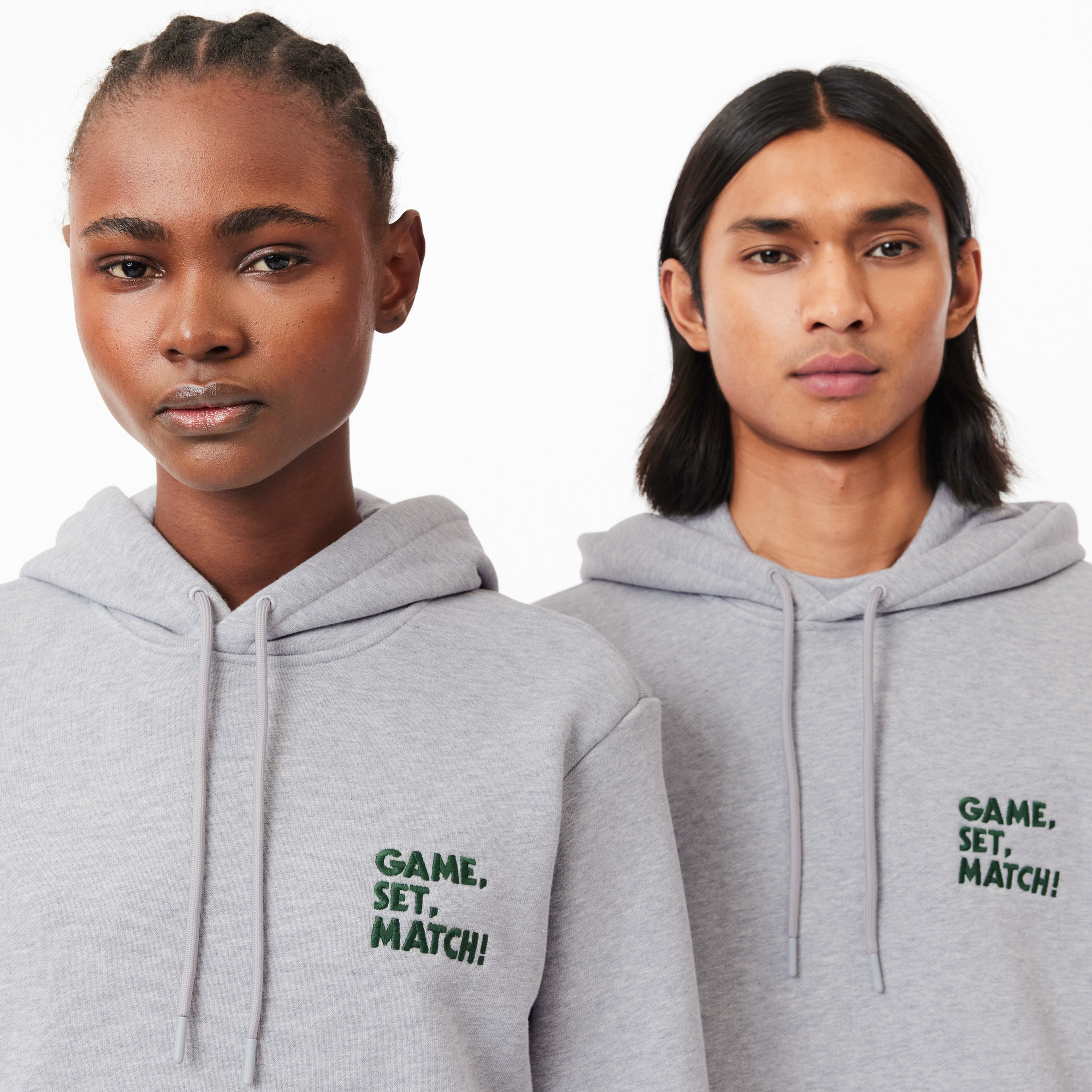 Unisex Relaxed Fit Kapüşonlu Gri Sweatshirt