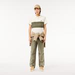 Erkek Regular Fit Renk Bloklu Krem Polo