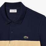 Erkek Regular Fit Renk bloklu Lacivert Polo