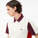 Erkek Regular Fit Renk Bloklu Beyaz Polo