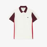 Erkek Regular Fit Renk Bloklu Beyaz Polo