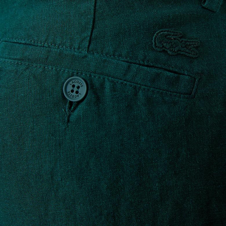 Erkek Slim Fit Chino Yeşil Pantolon